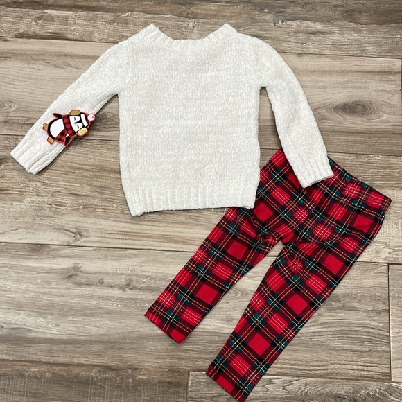 Christmas Fox Sweater with Marching Plaid Pants - Picture 6 of 9